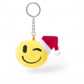 Brelok do kluczy, świąteczna `uśmiechnięta buzia`