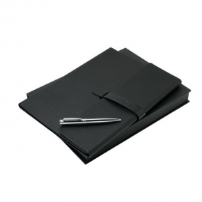 Zestaw NPBF221 - folder A4 NDF221 `Dock Business` + długopis NST2094 `Zoom Silver`