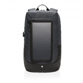 Plecak na laptopa 15,6` Swiss Peak Eclipse, ładowarka słoneczna 7W