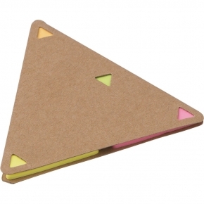 Zestaw do notatek `trójkąt`, karteczki samoprzylepne