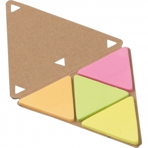Zestaw do notatek `trójkąt`, karteczki samoprzylepne