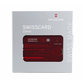 SwissCard Classic czerwony transparentny