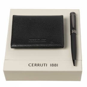 Set CERRUTI 1881 (ballpoint pen & card holder)