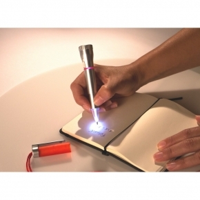 Latarka 2 LED, długopis